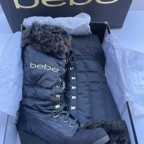 🛑SOLD!🛑Defective! Final Sale!! NIB Bebe RHEA Puffy Fur Boots PRICE FIRM!! - Picture 9 of 16